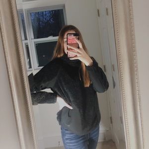 fuzzy nike sweatshirt